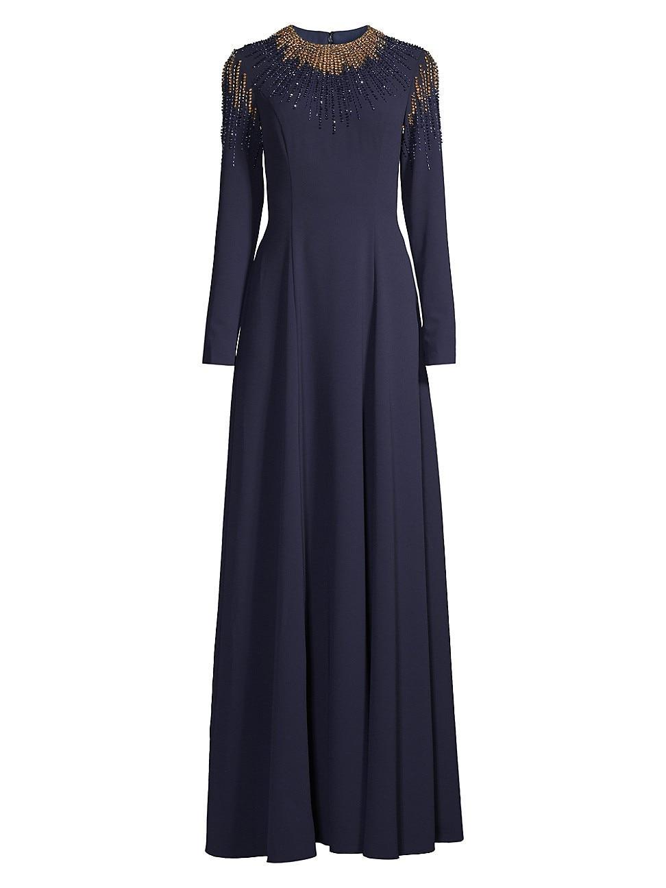 Womens Embellished A-Line Gown Product Image