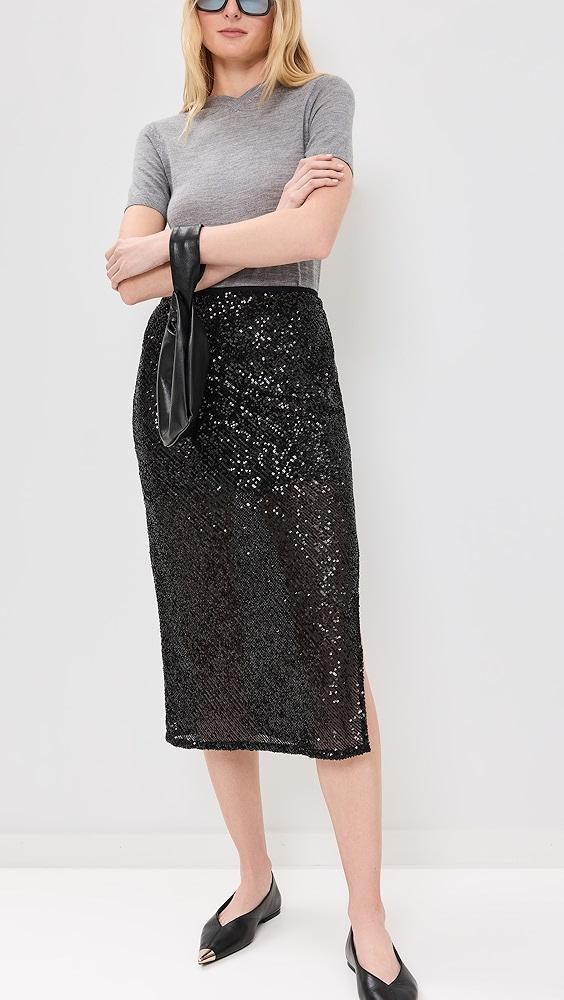 Enza Costa Sequin Bias Skirt | Shopbop Product Image