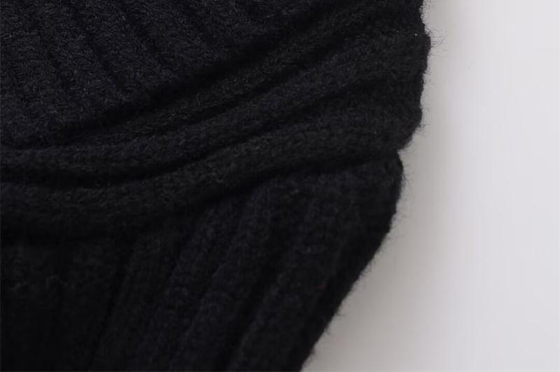 Plain Ribbed Cardigan Product Image