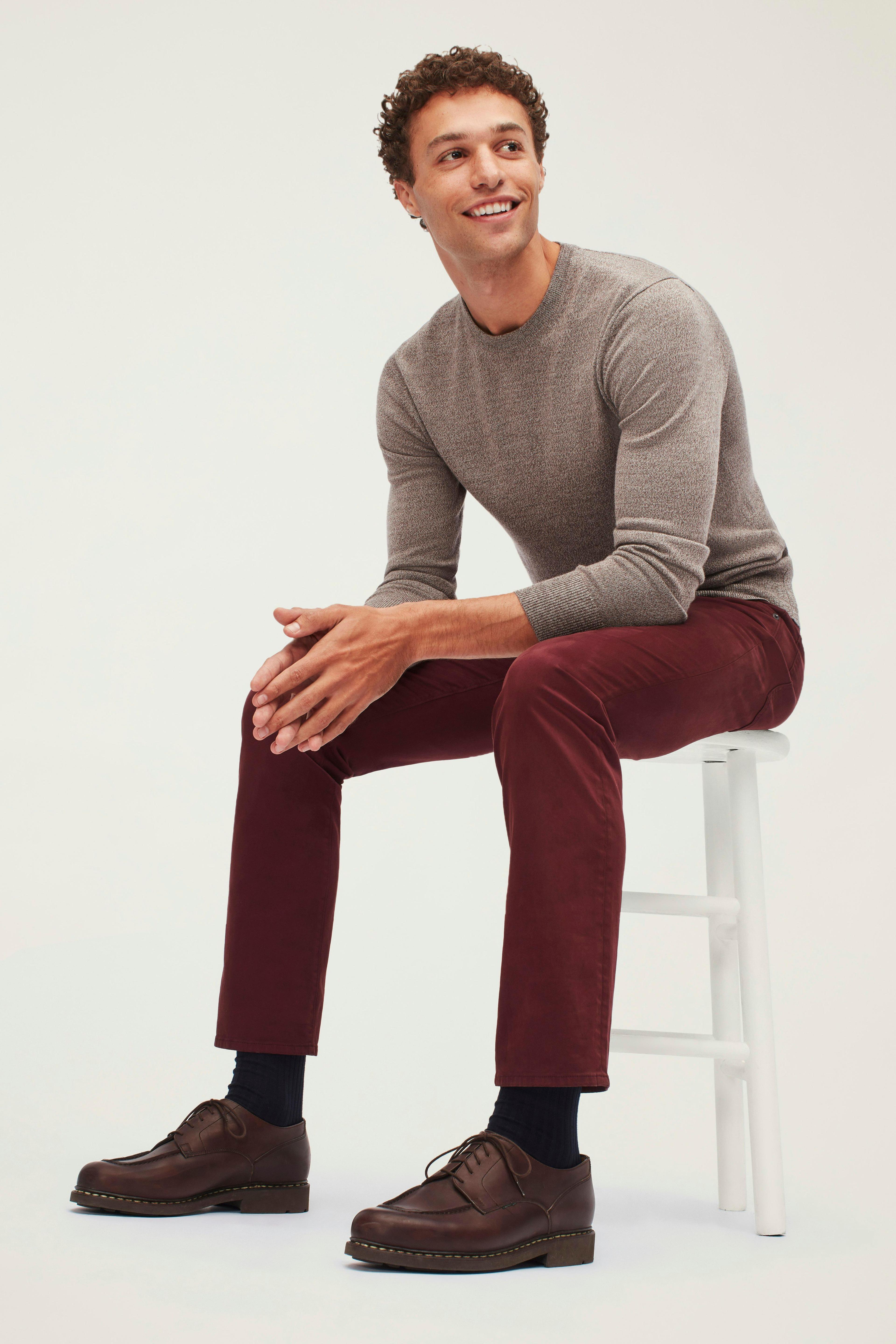 Italian Textured 5-Pocket Pants Product Image