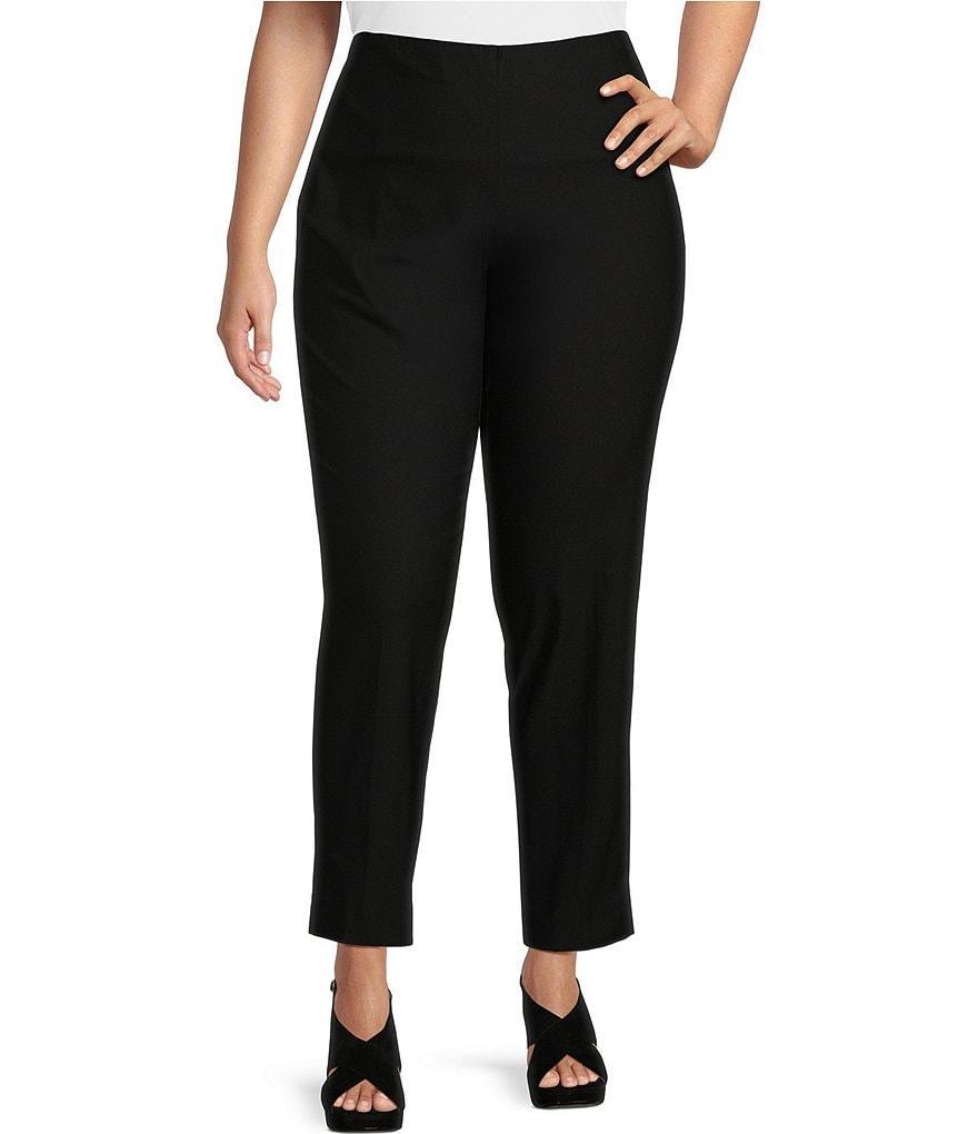 Ali Miles Plus Size Basic Pull On Skinny Ankle Pants Product Image