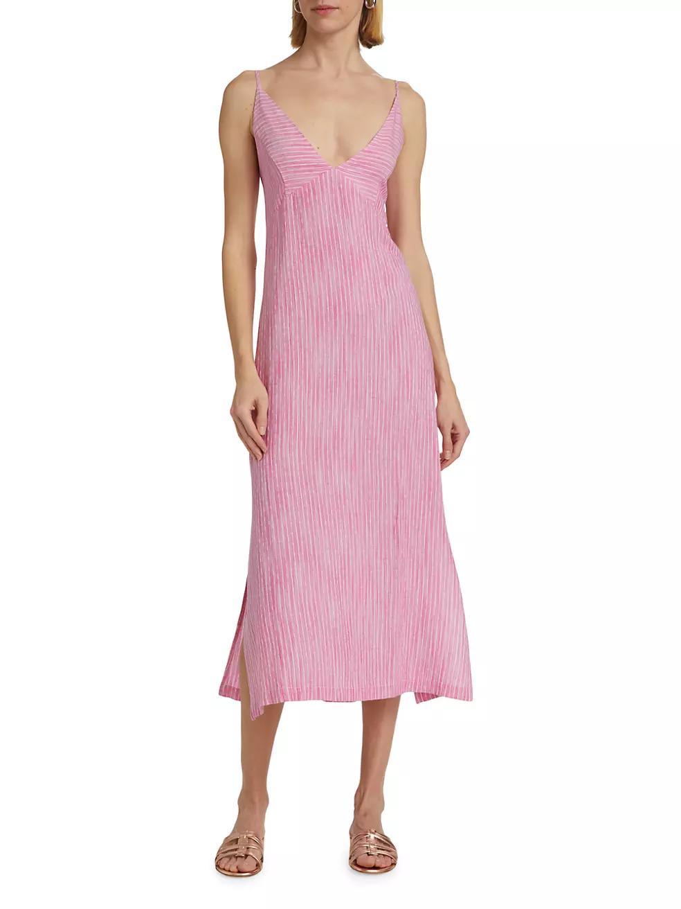 Chandler V-Neck Midi-Dress Product Image