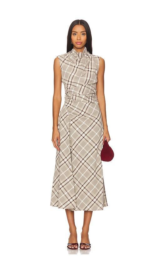 Burke Draped Midi Dress Product Image