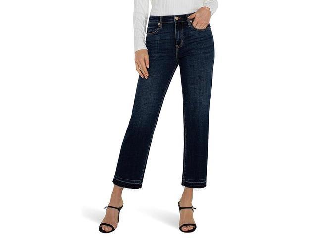 Liverpool Los Angeles Petite Liv Non-Skinny Sknny with Let Down Hem Mid Rise Crosshatch Denim (Albany) Women's Jeans Product Image