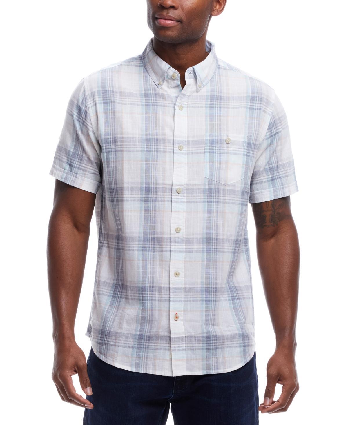 Weatherproof Vintage Mens Short Sleeve Plaid Shirt Product Image