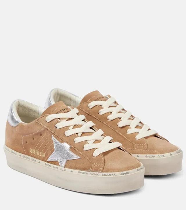 30mm Hi Star Suede Sneakers In Pink,beige Product Image