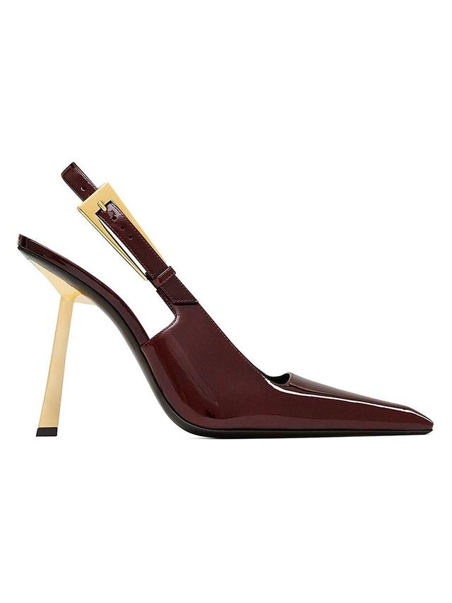 Womens Lee Slingback Pumps In Patent Leather Product Image