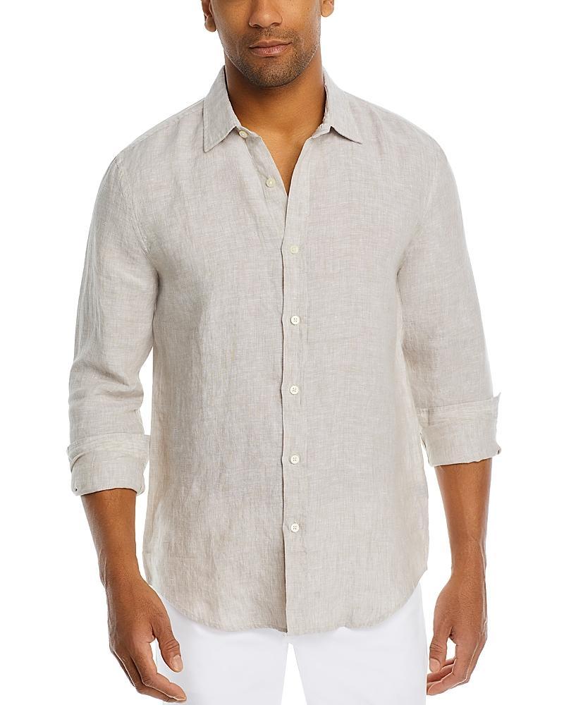 The Mens Store at Bloomingdales Linen Regular Fit Button Down Shirt - Exclusive Product Image