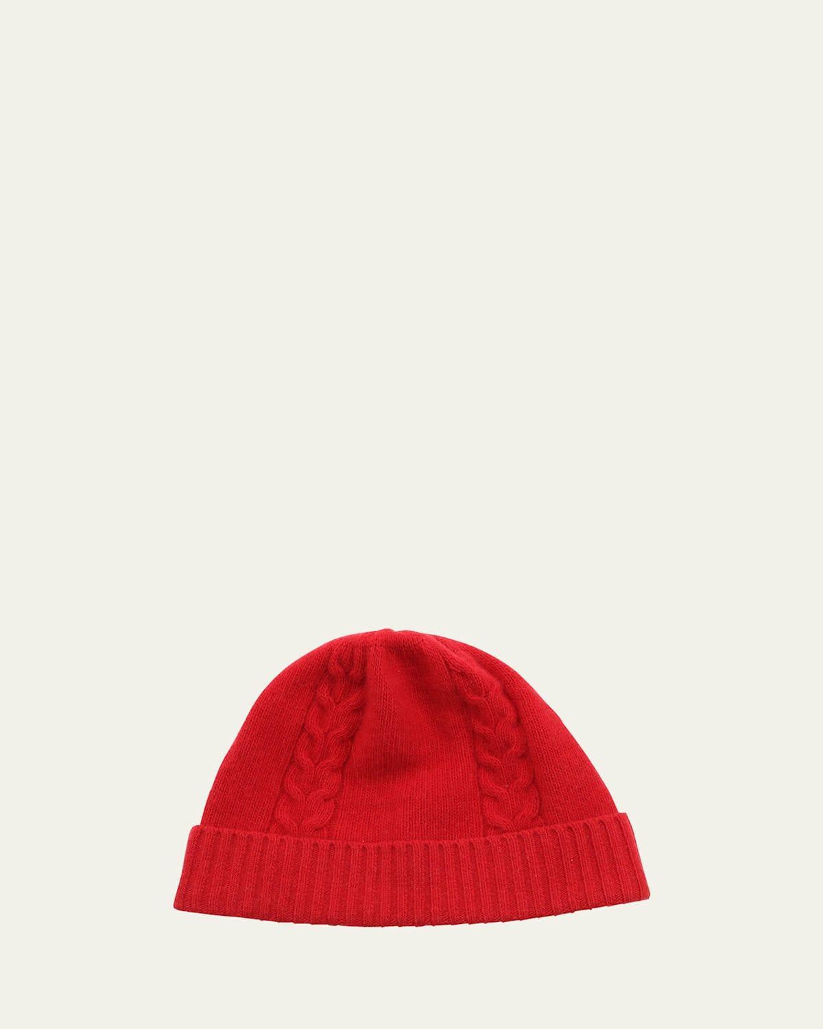 Mens Cable-Knit Beanie Hat Product Image