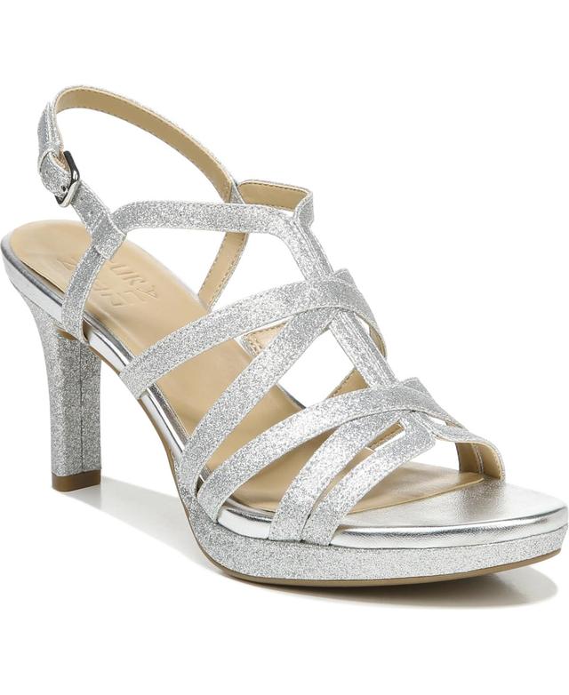 Naturalizer Baylor Glitter Strappy Platform Dress Sandals Product Image