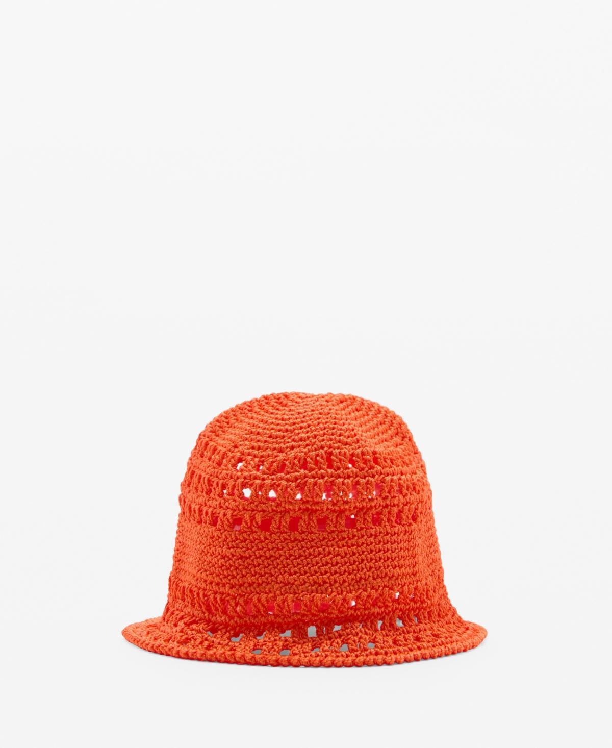 MANGO - Crochet bucket hat - One size - Women Product Image