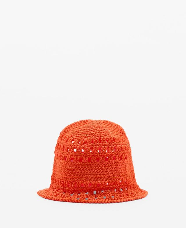 MANGO - Crochet bucket hat - One size - Women Product Image