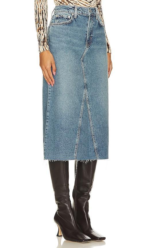 Womens Highland Denim Midi-Skirt Product Image