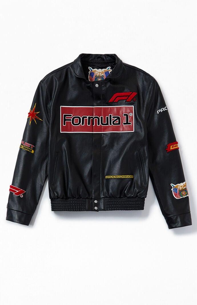 Jeff Hamilton Men's x F1 x PacSun Full Leather Racing Jacket Product Image