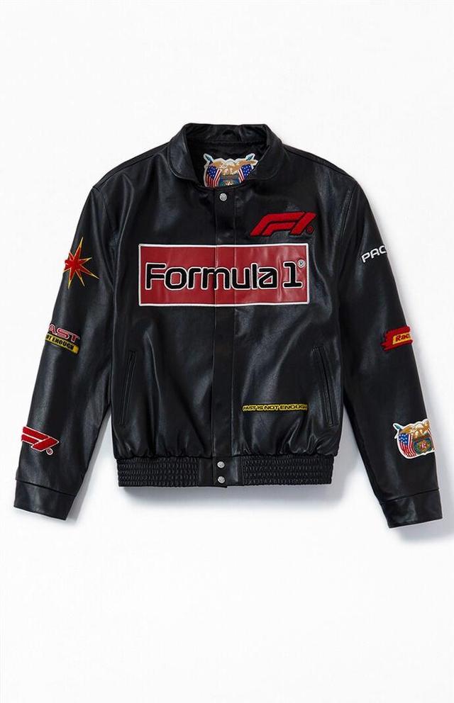 Jeff Hamilton Men's x F1 x PacSun Full Leather Racing Jacket Product Image