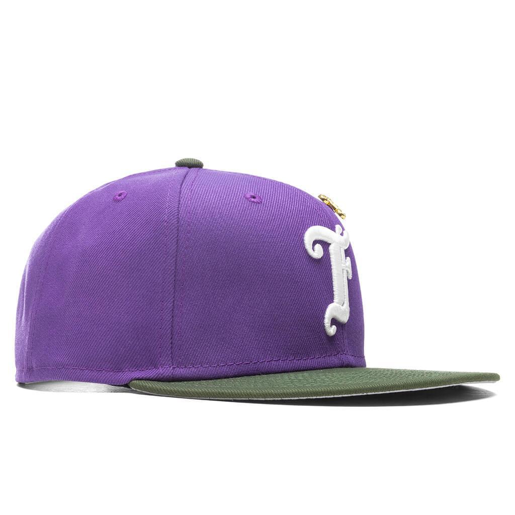 Feature x New Era Old English F Snapback Hat w/ Pin - Varsity Purple/Rifle Green Male Product Image