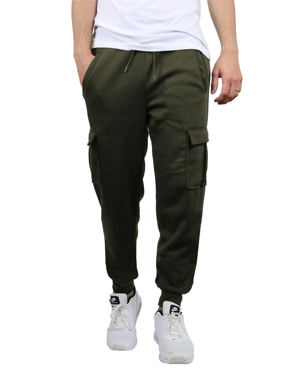 Blue Ice Mens Heavyweight Fleece-Lined Cargo Jogger Sweatpants Product Image