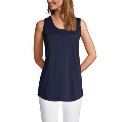 Women's Supima Cotton Scoop Neck Tunic Tank Top Product Image