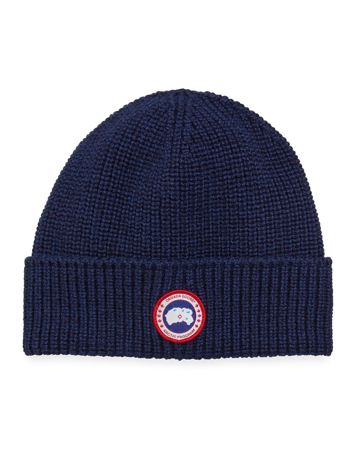 Mens Arctic Rib-Knit Wool Beanie Hat Product Image