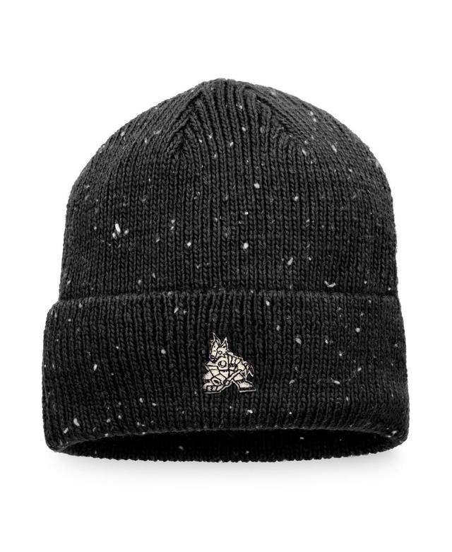 Mens Fanatics Branded Black Arizona Coyotes Authentic Pro Rink Pinnacle Cuffed Knit Hat Product Image