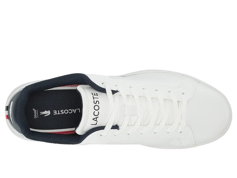 Lacoste Carnaby Pro Tri 123 1 (White/Navy/Red) Men's Shoes Product Image