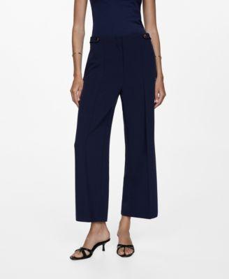 Women's Buttons Straight-Fit Trousers product image