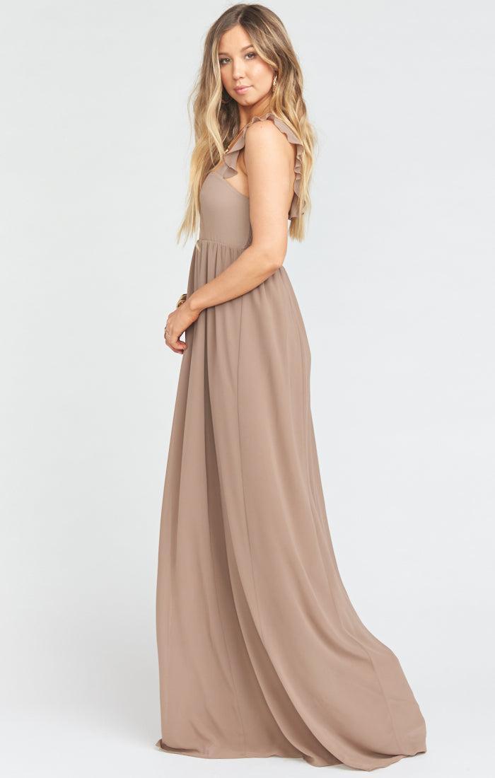 June Maxi Dress ~ Dune Chiffon Product Image