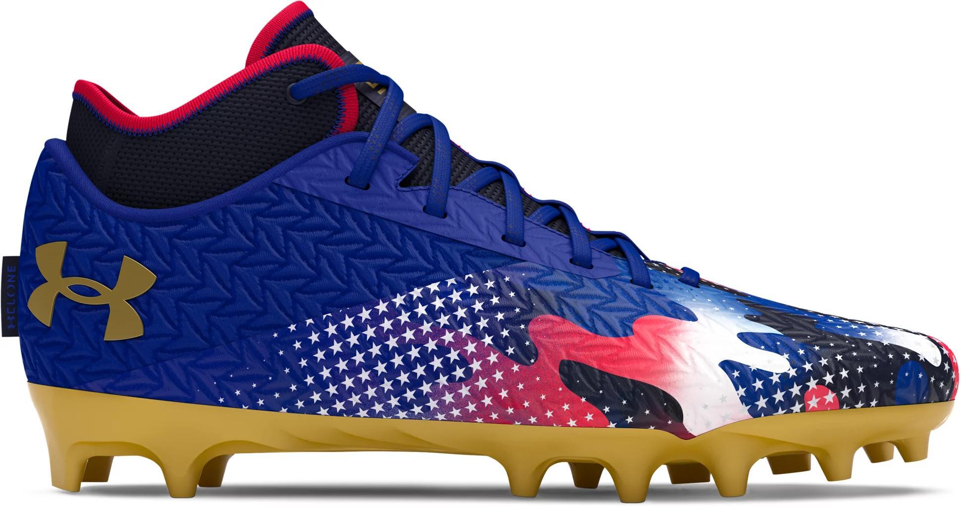 Men's UA Spotlight 4 MC USA Football Cleats Product Image