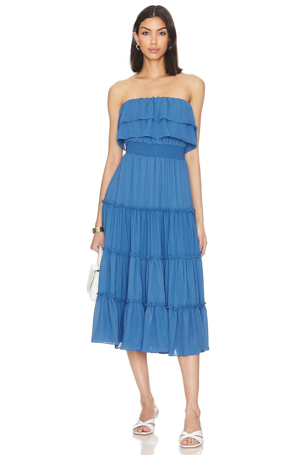 Strapless Ruffle Tiered Dress 1. STATE Product Image