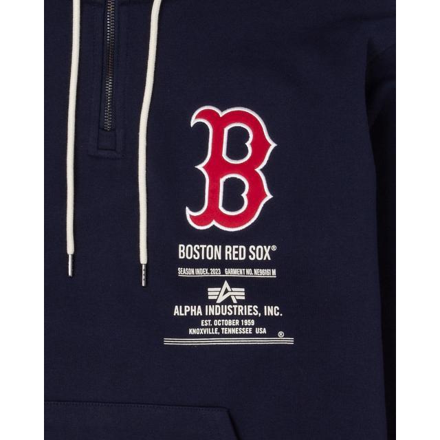 Alpha Industries X Boston Red Sox Zipper Hoodie Male Product Image