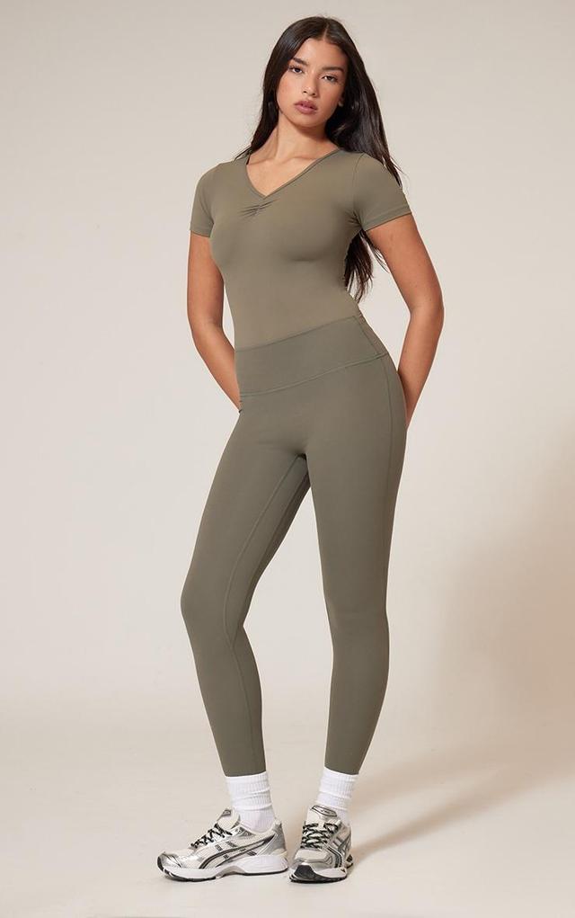 Olive Sculpt Luxe High Waist Gym Leggings Product Image