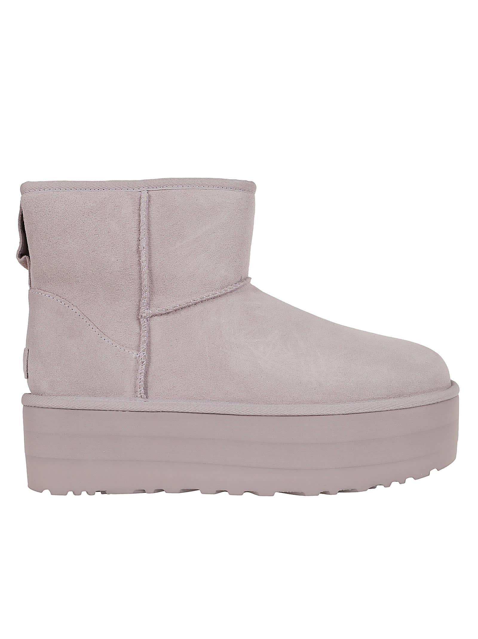 Woman Classic Mini Platform Boots In Grey Product Image