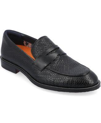 Thomas & Vine Mens Barlow Apron Toe Penny Loafers Dress Shoes Product Image