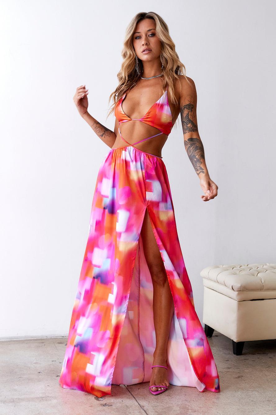 HELLO MOLLY New Sensations Maxi Dress Multi Product Image