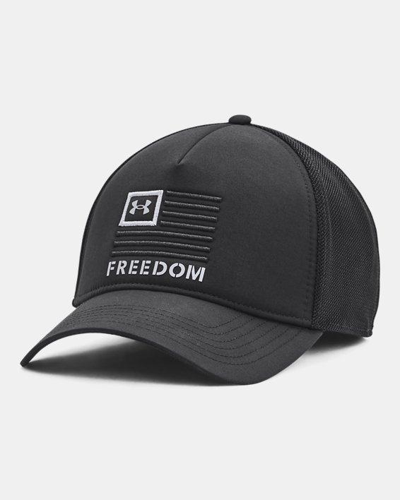 Mens Under Armour Freedom Trucker Hat, Black Product Image