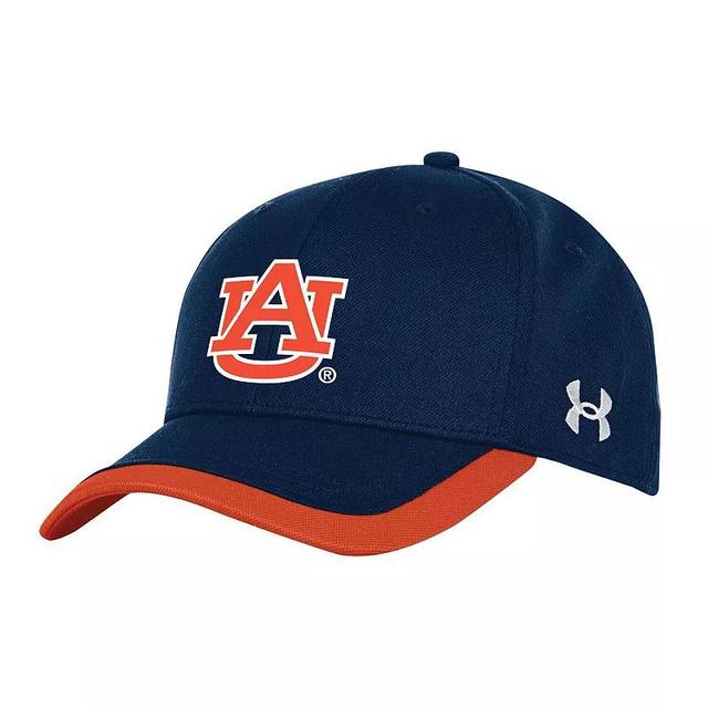 Mens Under Armour Auburn Tigers Sideline Blitzing Accent Flex Hat Blue Product Image