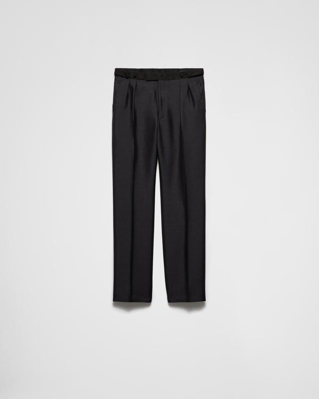 Mohair wool trousers Product Image