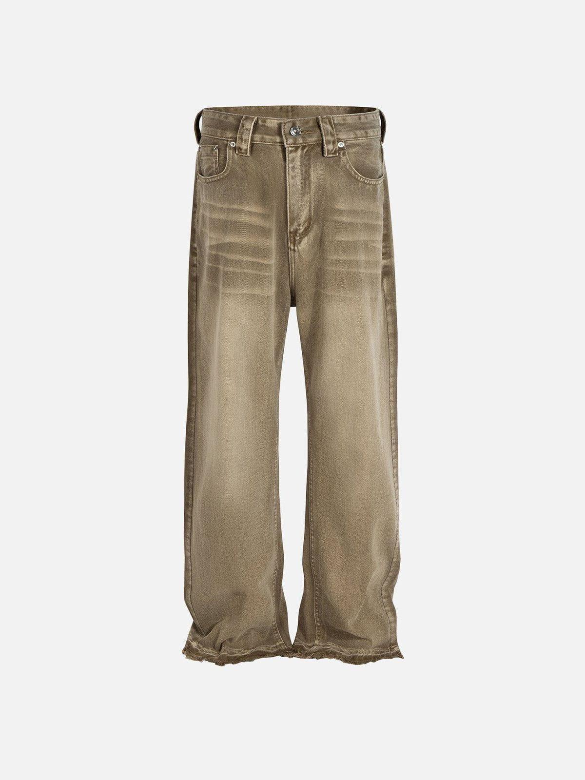 Aelfric Eden Washed Brown Loose Jeans Product Image