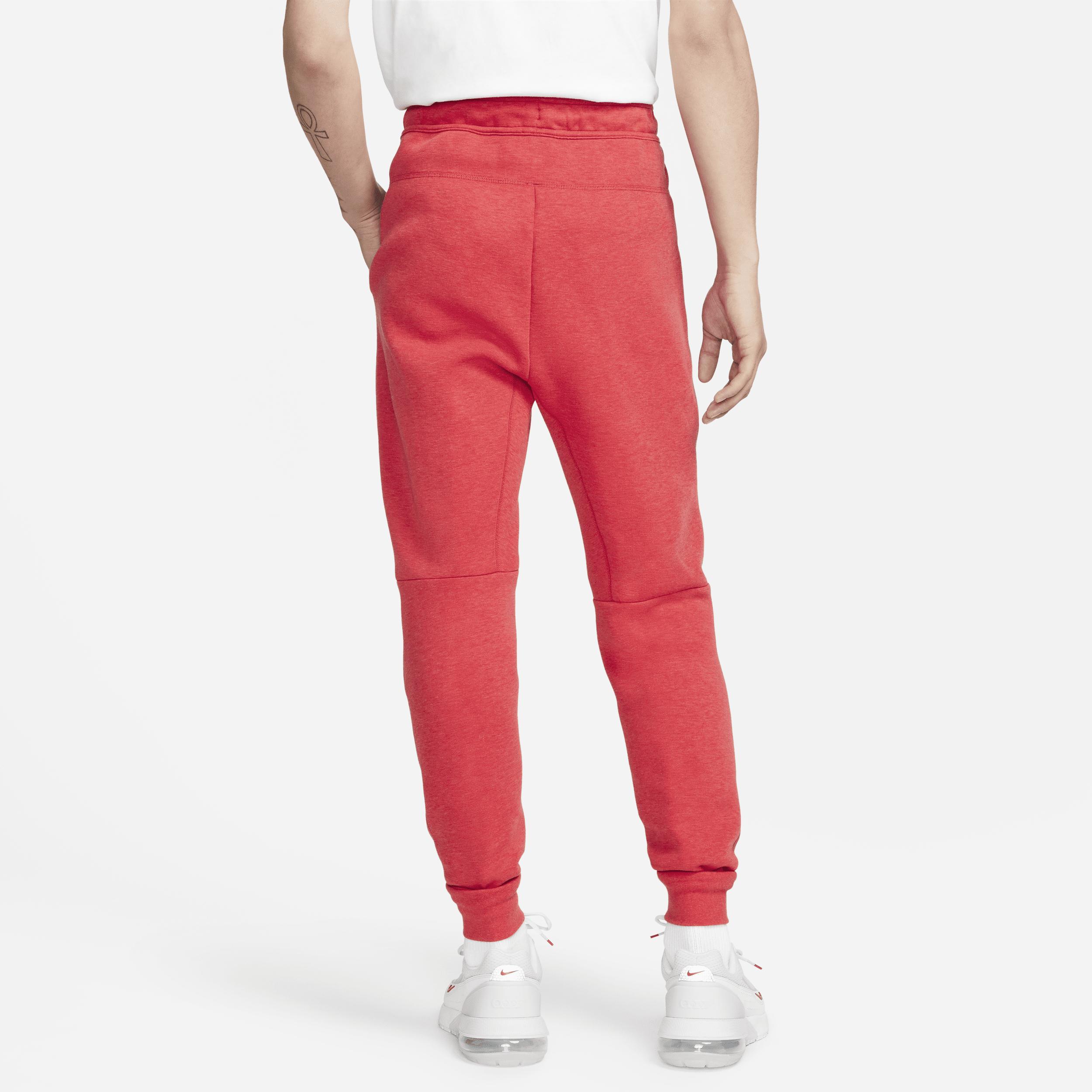 Nike Mens Nike Tech Fleece Joggers - Mens Black/Red Product Image