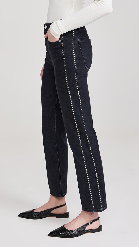 FRAME Le Sleek Straight Studded Jeans | Shopbop Product Image