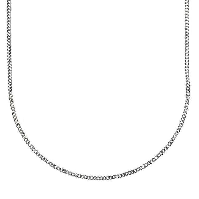 Mens LYNX Stainless Steel Curb Chain Necklace Product Image