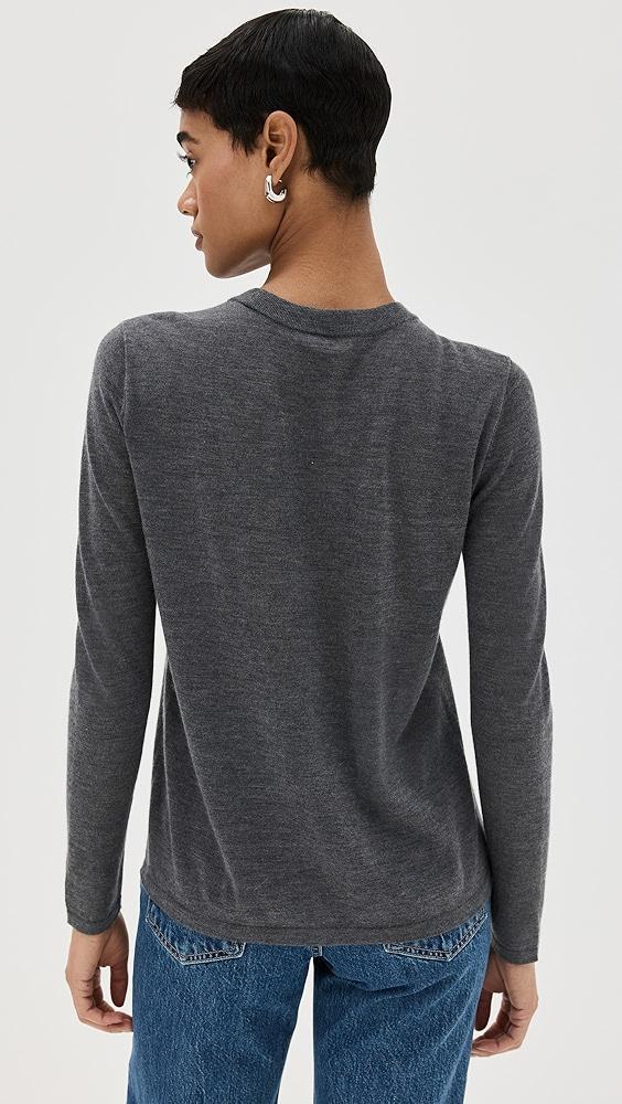 CO Crew Neck Long Sleeve Cashmere Top | Shopbop Product Image