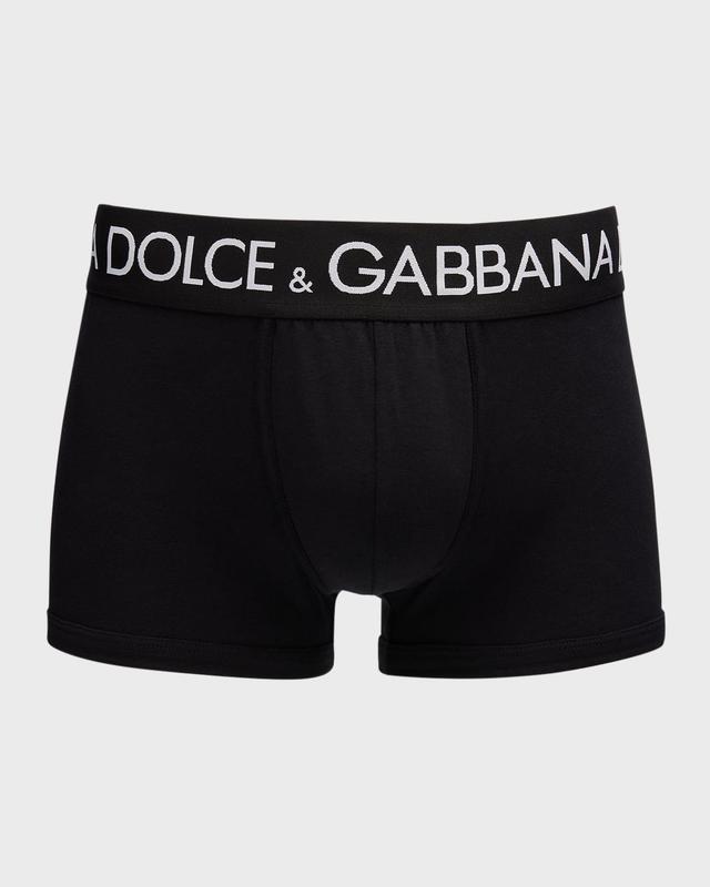 Mens 2-Pack Waistband-Logo Jersey Boxers Product Image