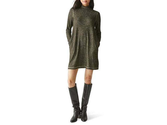 Michael Stars Olivia Sparkle Mock Neck Dress Women's Dress Product Image