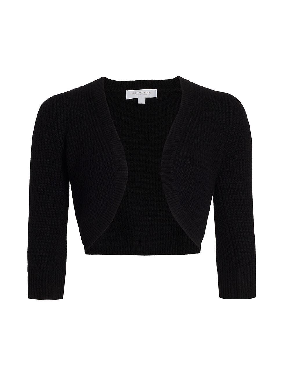 Womens Ribbed Cashmere Shrug Product Image