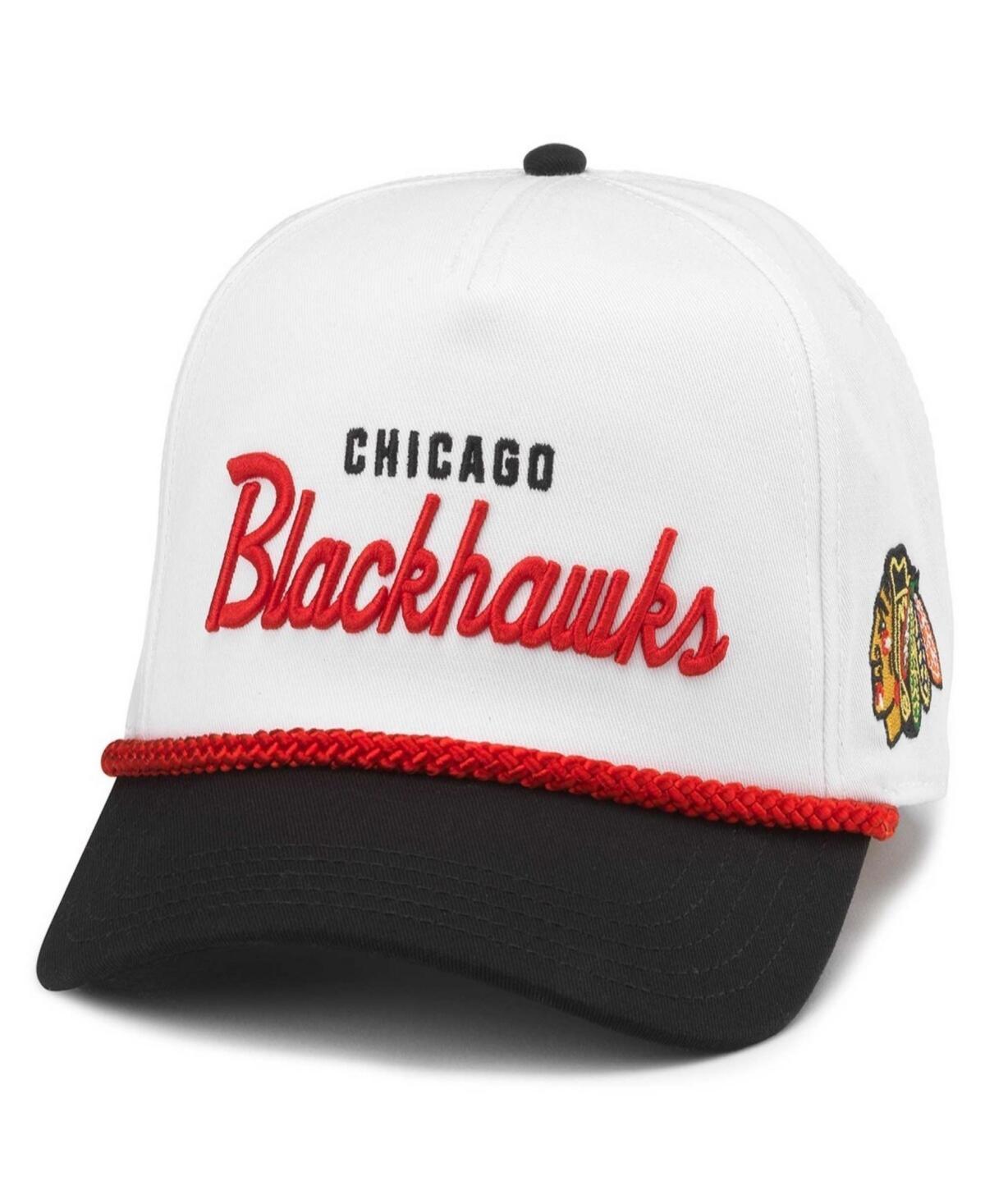 Mens American Needle /Black Chicago Blackhawks Roscoe Washed Twill Adjustable Hat Product Image