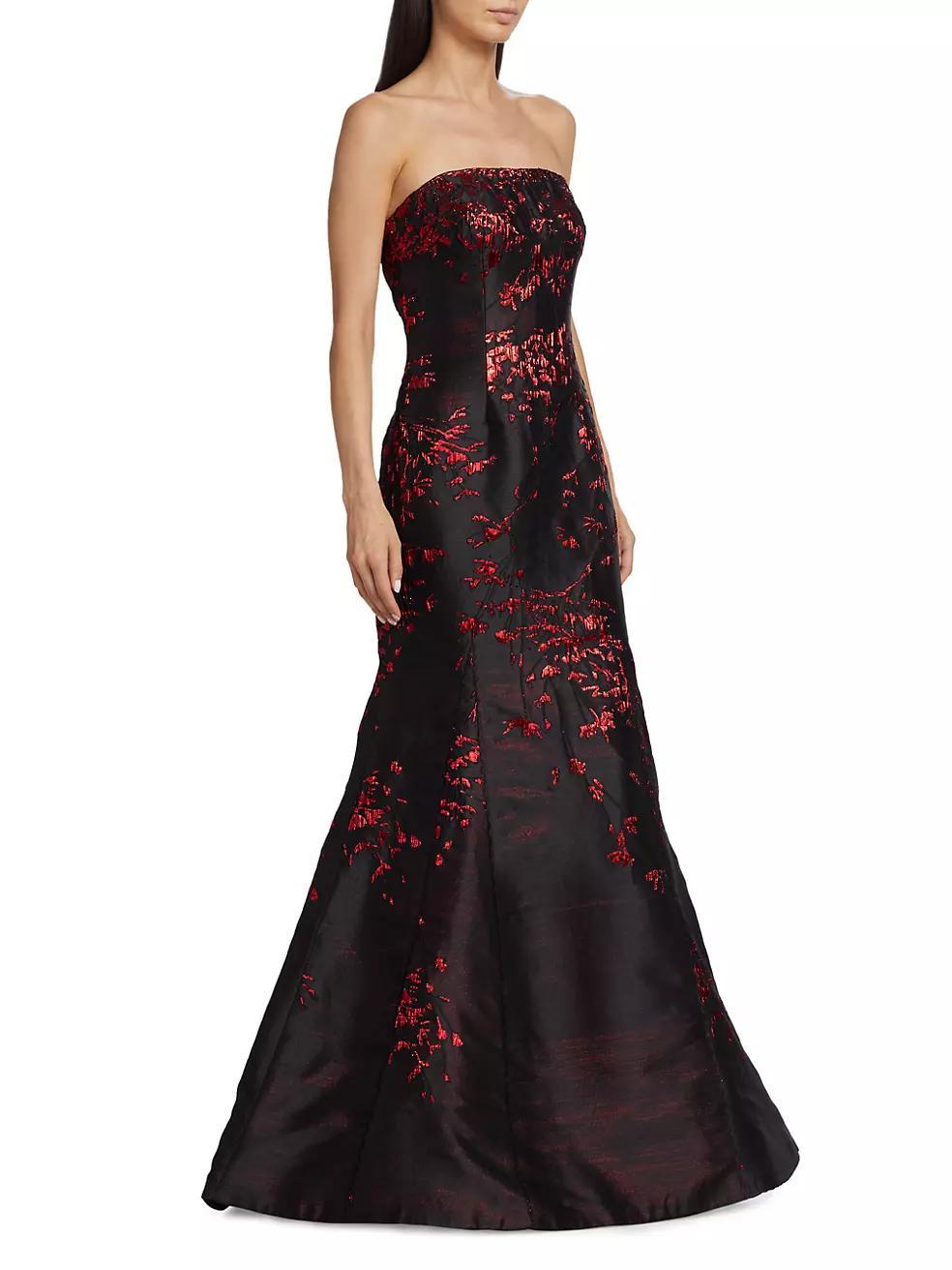 Strapless Jacquard Mermaid Gown Product Image