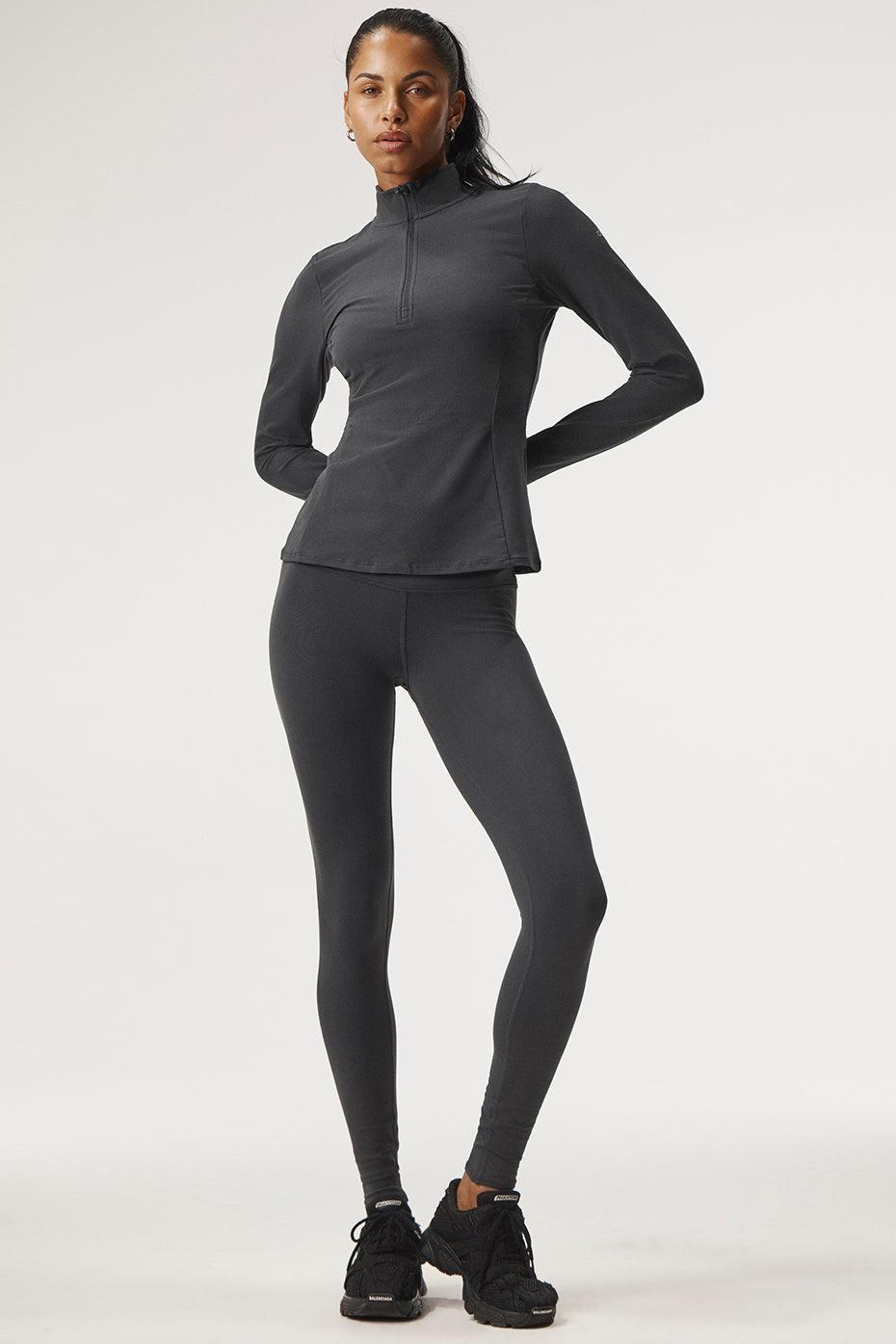 High-Waist Airbrush Legging - Anthracite Female Product Image