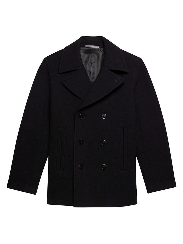 Mens 3B Wool-Blend Peacoat Product Image