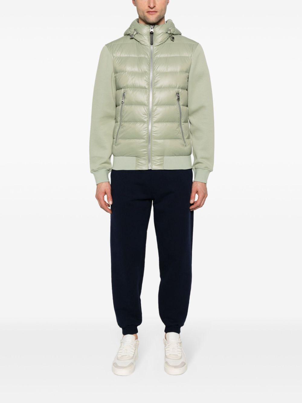 Frank Padded Bomber Jacket In Green Product Image